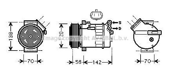 AVA QUALITY COOLING Компрессор, кондиционер OLK313